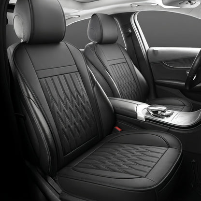 Car Seat Covers Front Pair with Full-Surround High-Back Design and Fifteen Color or Pattern Options