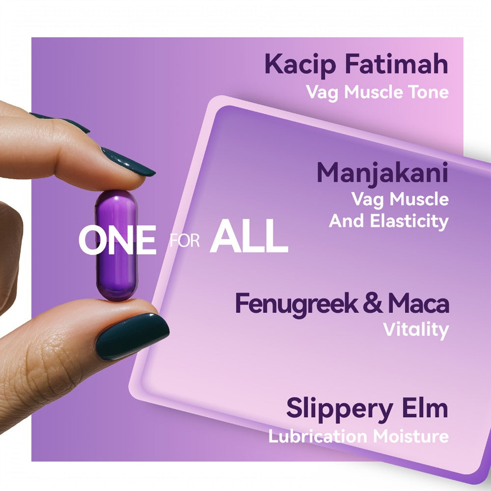 Women's Herbal Capsule Supplement with Five Named Botanicals in One-, Two- or Three-Bottle Packs