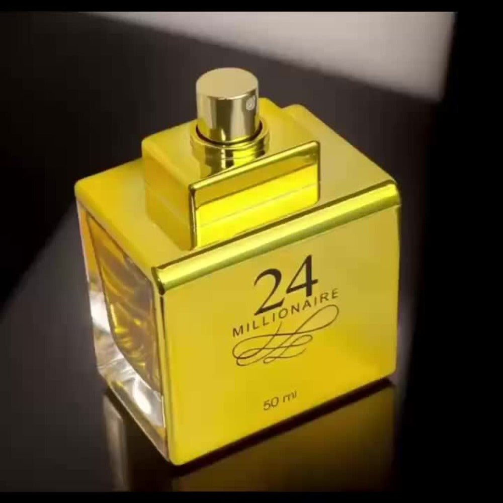 Perfume for Women in 24K Gold-Plated Rectangular Bottle with Long-Lasting EDP Gift Presentation