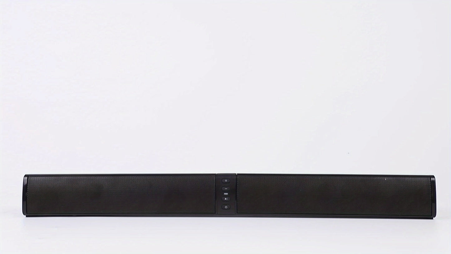 Detachable 19.3-Inch TV Soundbar with Four-Speaker Layout, TF, AUX, FM, RCA and TWS Inputs