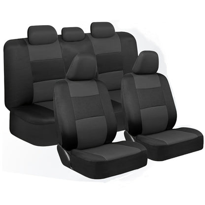Universal Car Seat Covers Full Set – 5-Seat Breathable Knit Fabric, All-Season Wear-Resistant Protection for Front & Rear Seats | 16 Colors