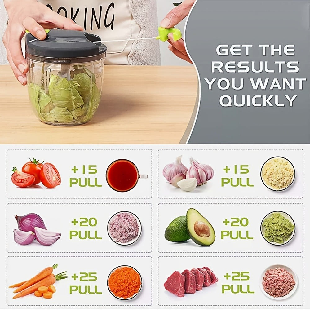 Vegetable Chopper with 3/5 Blades – Multifunctional Onion Chopper, Food Dicer & Salad Cutter with Container | Kitchen Gadget Set for Potato, Carrot, Garlic