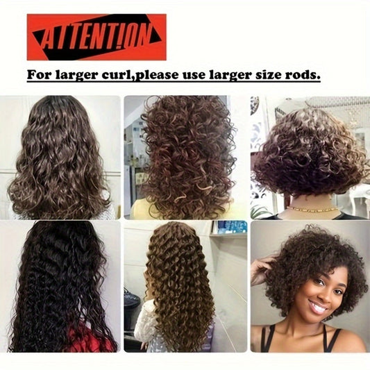 Spiral Perm Rods Set 39-42pcs - Plastic Curling Hair Sticks for Defined Curls Waves Coils Natural Hair Heatless Styling Small Medium Large Sizes Salon Home Use