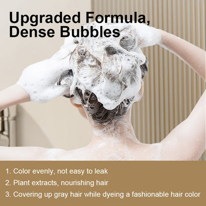 Hair Color Shampoo Sachets 10-Pack with Black, Deep Coffee, Coffee and Chestnut Brown Shade Options