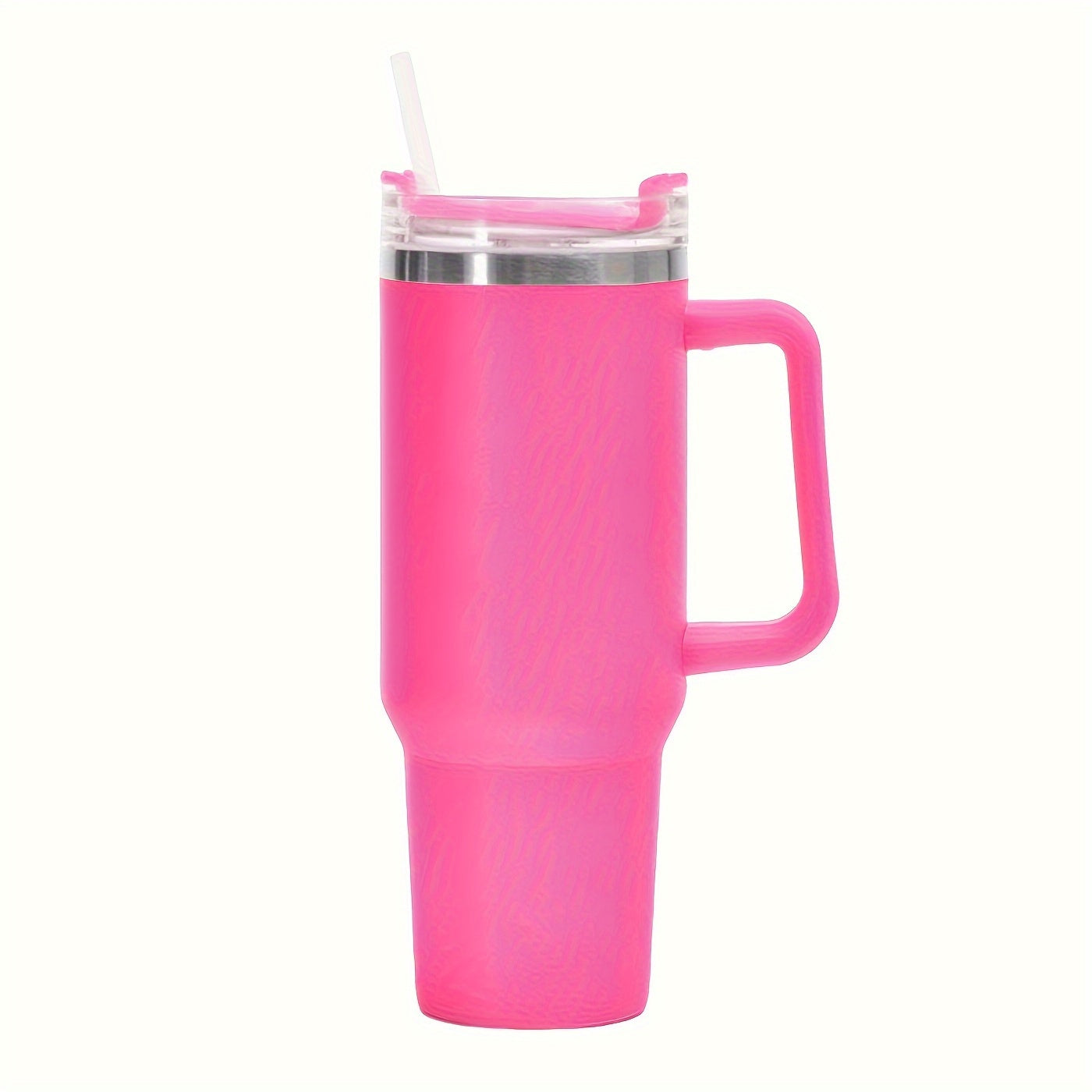 Insulated Water Bottle, 40oz Stainless Steel Drink Container with Lid, Straw and Six Color Choices