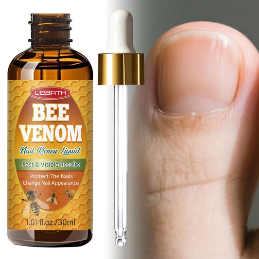 Toenail Repair Solution with Bee Venom Extra Strength Formula for Damaged Discolored Brittle Nails Nail Restoration Serum Visible Results in 7 Days 1.01 fl oz 30ml