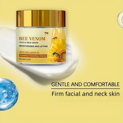 Face Cream Bee Venom and Collagen Two-Bottle Set for Morning and Evening Moisturizing Care
