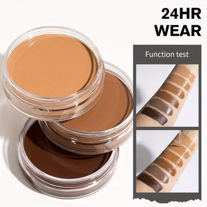 Velvet-Look Cream Foundation in 0.7 oz Round Jar with Six Shade Options from Light to Deep