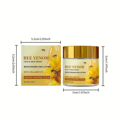 Face Cream Bee Venom and Collagen Two-Bottle Set for Morning and Evening Moisturizing Care