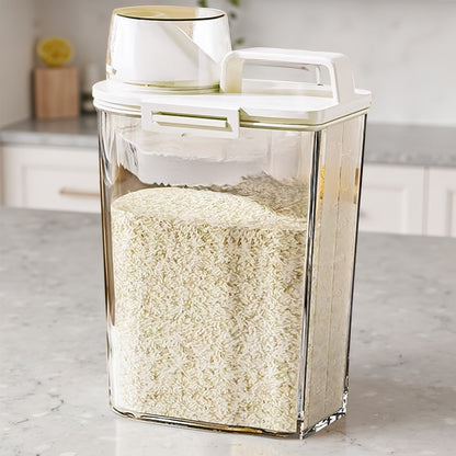 Food Storage Containers 2.5L and 3L PP Pantry Bins with Measuring Cups in Two-, Four- or Six-Pack Options