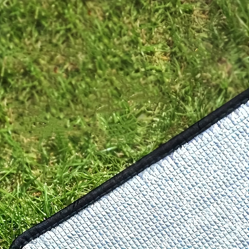 Camping Mat Extra Large 4 Person – Aluminum Foil EPE Foam Waterproof Picnic Blanket, Double-Sided Moisture-Proof Thermal Insulation Pad for Beach, Backyard & Outdoor