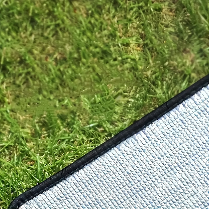 Camping Mat Extra Large 4 Person – Aluminum Foil EPE Foam Waterproof Picnic Blanket, Double-Sided Moisture-Proof Thermal Insulation Pad for Beach, Backyard & Outdoor