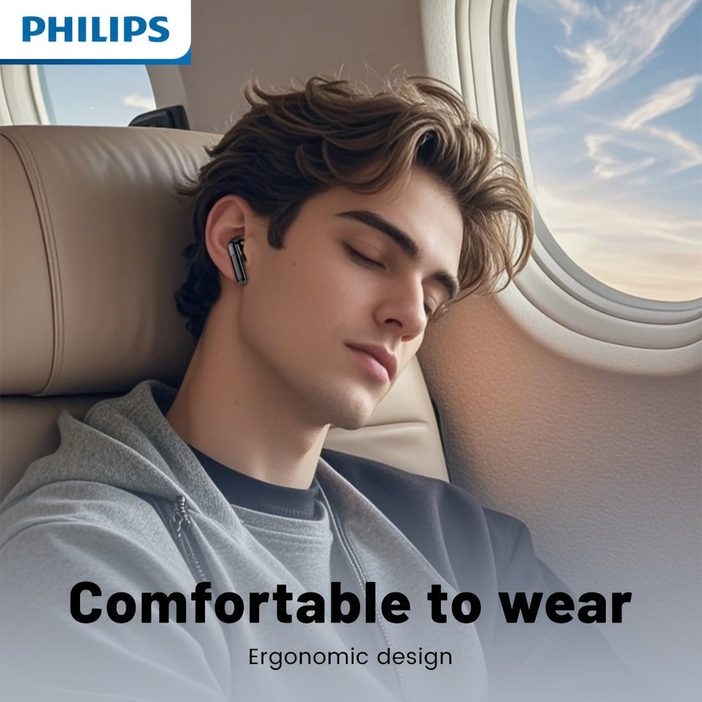 Wireless Earbuds Philips V6.0 Dual Stereo with Noise Reduction, Long Standby and Type-C Charging