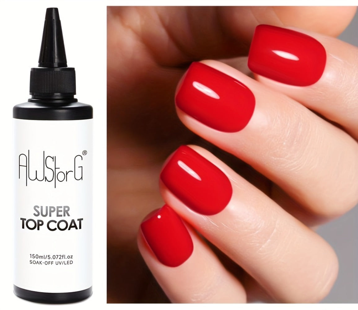 Gel Nail Polish – Gel Nail Top Coat 15ml Super Glossy & Matte Soak-Off LED Base Coat — Long-Lasting Salon Manicure Functional Gel…