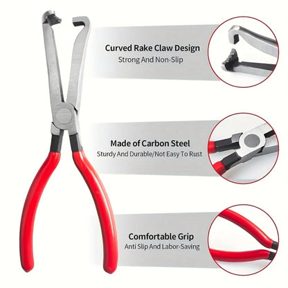 Terminal Connector Removal Tool Set 3-Piece - Automotive Wiring Harness Repair Kit with Pry Bar, Cutting Pliers & Storage Pouch, Circuit Terminal Separator for Car Truck Motorcycle DIY Electrical Repair