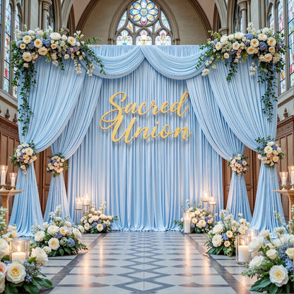 Two-Piece Photography Backdrop Curtain Set, 59 x 118 Inches per Panel, with Rod Pockets and Color Options