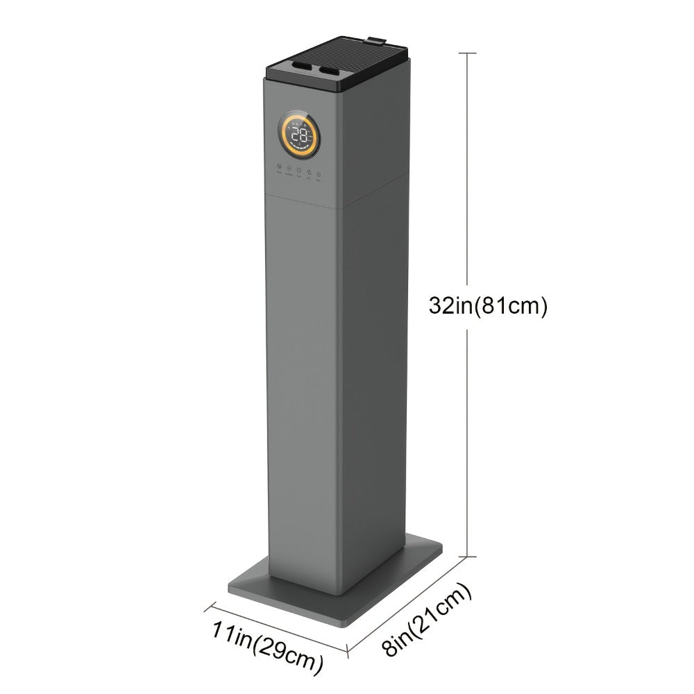 Humidifier 13L Top-Fill Cool Mist Tower with Smart Humidity Control, Sleep Mode and 30dB Listed Noise