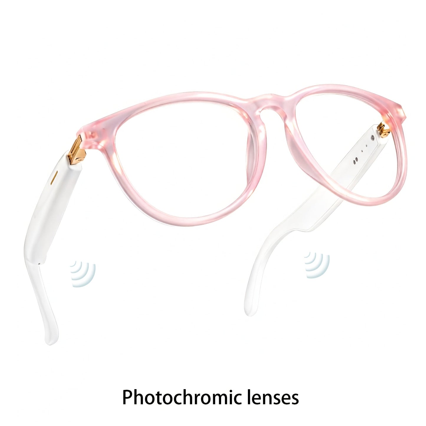 Smart Glasses 160-Language Translation Eyewear with Open-Ear Audio and Ten Photochromic or Filter Lens Options