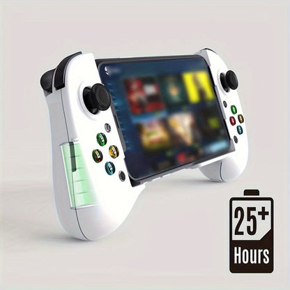 Wireless Mobile Gaming Controller Bluetooth 5.0 Retractable Gamepad – ShanWan Q13 for iPhone Android PC Steam, 25H Battery Type-C Charging, PUBG Fortnite Genshin Cloud Gaming Phone Controller Gift