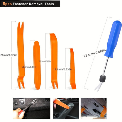 Car Body Fasteners Kit – Snap Rivets, Wing Expansion Screws & Willow Nails, Universal Automotive Retainer Clips for Car Body Panels, Bumpers & Trim (115 / 925 / 928 / 1275 pcs)