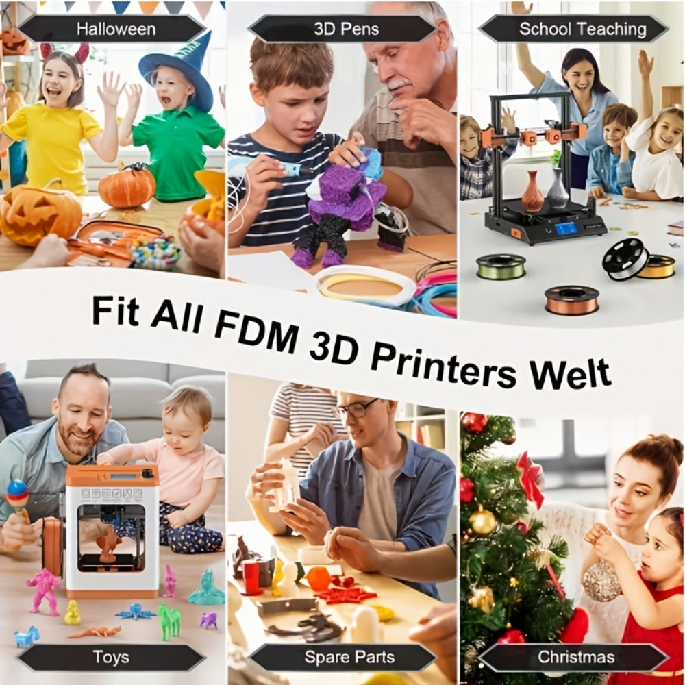 3D Printer Filament PETG 1.75mm 1kg Vacuum-Packed Spool with Nine Color and Finish Options