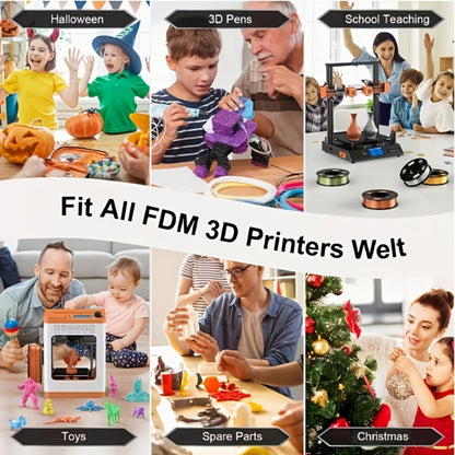 3D Printer Filament PETG 1.75mm 1kg Vacuum-Packed Spool with Nine Color and Finish Options