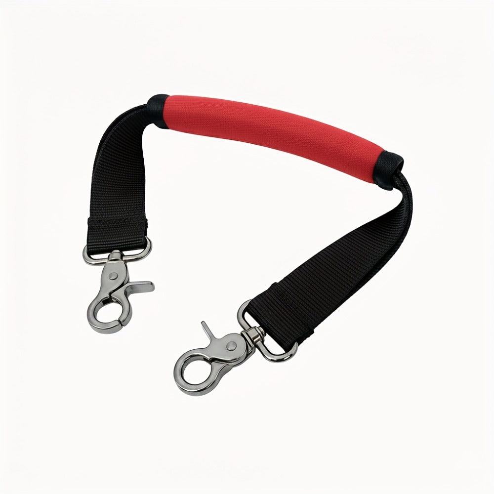 Red Handle Strap for JBL Xtreme / Xtreme 2 / 3 / 4 / 5 Portable Bluetooth Speaker | Detachable Replacement Carrying Strap, Premium Nylon & Neoprene, Anti-Slip Alloy Hook – Strap Only