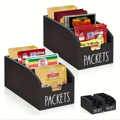 Stepped Packet and Spice Organizer in Black or Brown with One- or Two-Piece Checkout Options