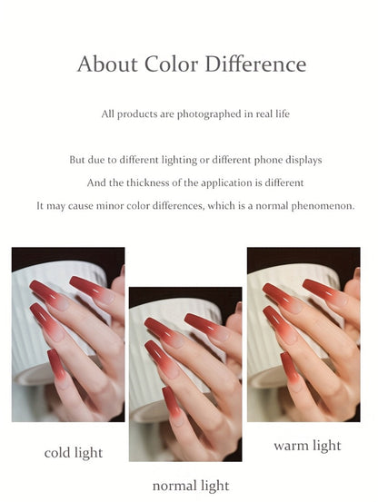 UV Gel Nail Polish Set 9 Colors Dopamine Summer – High-Saturation Gradient Soak Off Semi Permanent Nail Art Kit for Salon & DIY Manicure Gift for Women