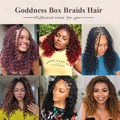 Sixteen-Inch Braided Wig with Full Lace Cap, Curly Ends and Four Black or Multicolor Checkout Options