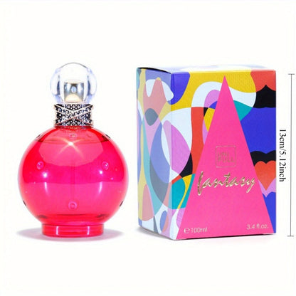 Women's Eau de Toilette Fruity Woody Perfume 3.4 oz — Lychee Kiwi White Chocolate Wood Tone Long-Lasting Fragrance Spray for Day & Night Wear