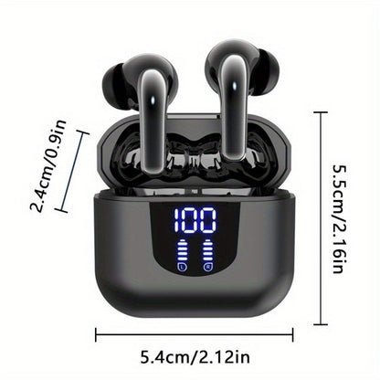 True Wireless Earbuds Sport In-Ear Set with Digital Battery Display, Touch Controls and Four Color Options