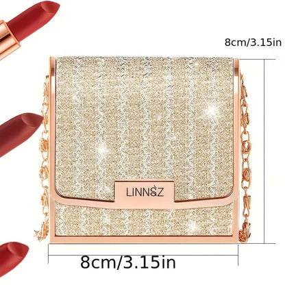 Matte Lipstick Gift Set 3pcs in Silvery Chain Bag Box — Velvet Finish Waterproof Long-Lasting Red Lip Color, Conditioning Formula 3.5g Each, Perfect for Valentine's Day Mother's Day Birthday Holiday