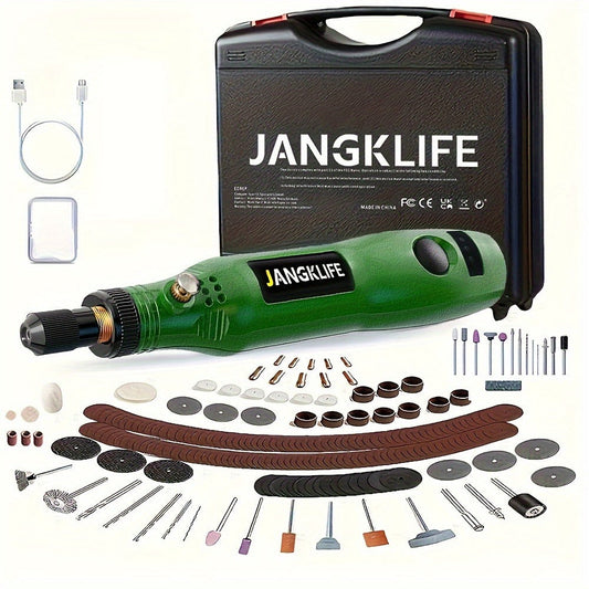 Cordless Rotary Tool Kit 102pcs – Rechargeable Engraving Pen with Adjustable Speed for Wood Carving, Sanding, Polishing & Etching, Portable Mini Electric Grinder