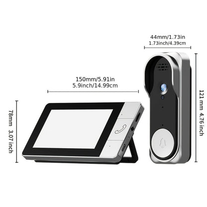 Wireless Security Camera System with Video Doorbell, Indoor Outdoor Surveillance, Long Battery Life