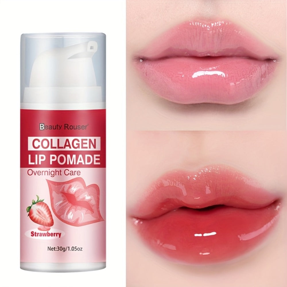 30 g Clear Lip Pomade in Single Checkout Option for Day or Night Lip Care and Glossy-Finish Routines
