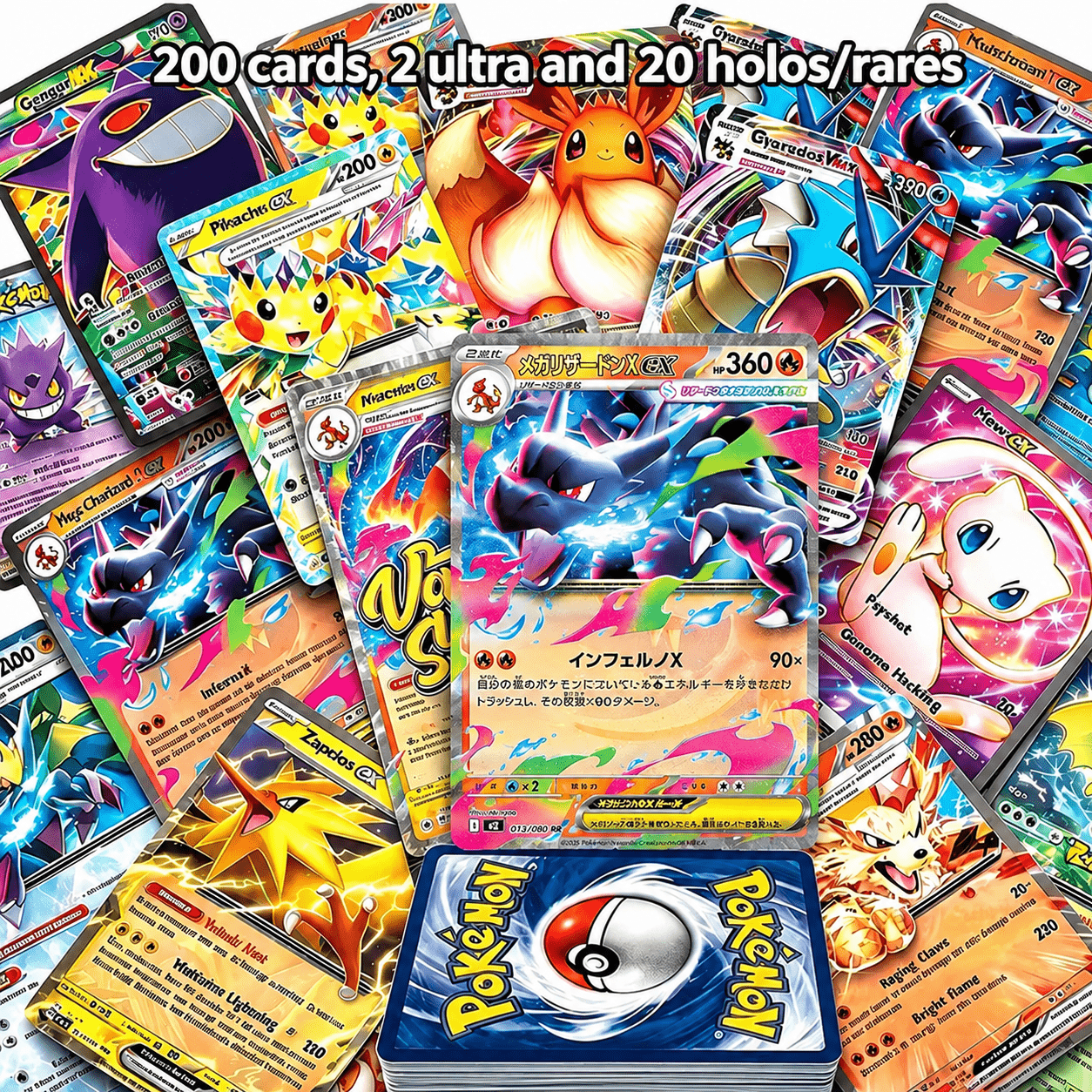 Trading Card Game 100- or 200-Card Character Assortment with Two Source Quantity Options and Mixed Artwork
