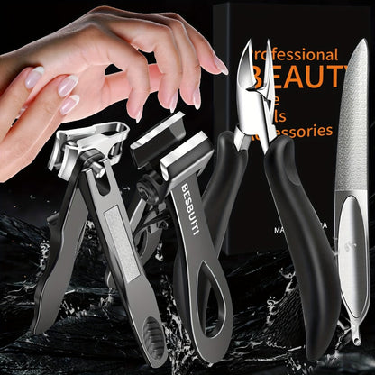 Nail Clipper Tool Set with Large Clipper Pair, Eight-Piece Kit or Hand-and-Foot Clipper Options