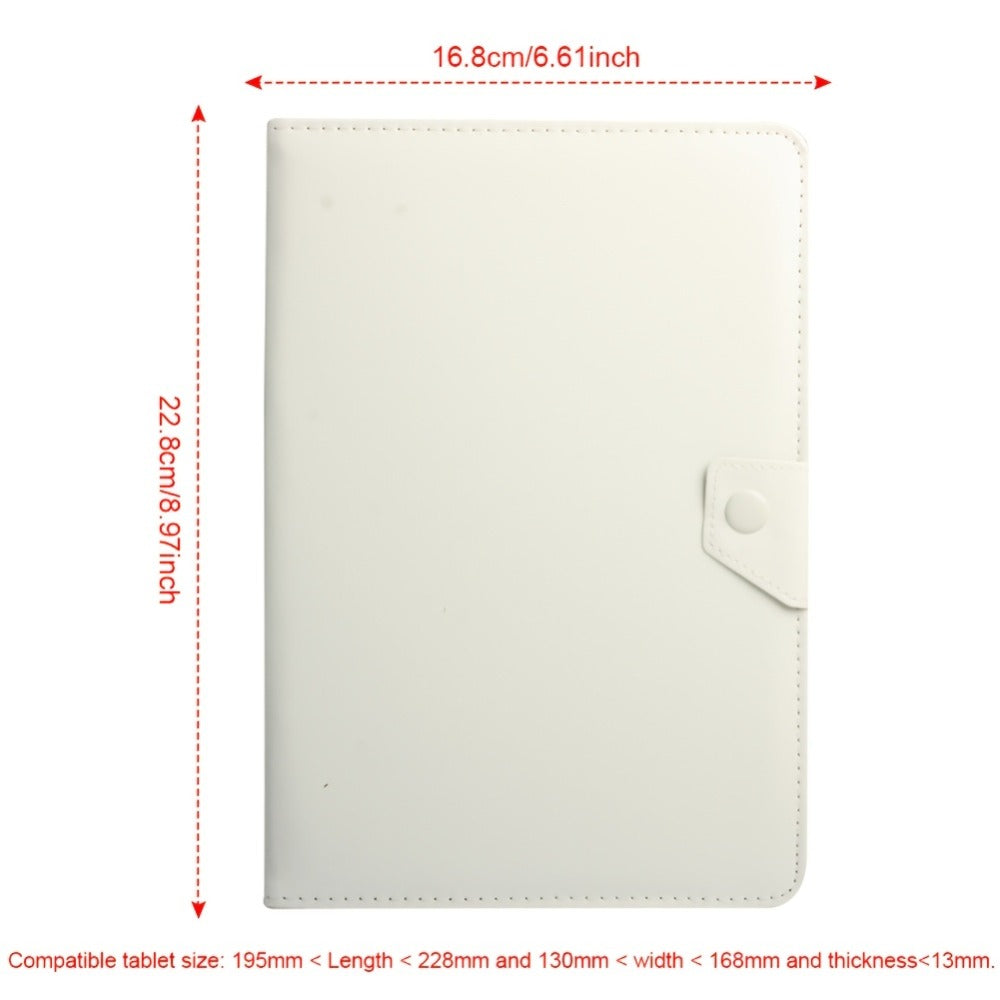 Universal 7- or 8-Inch Tablet Sleeve Case with Magnetic Closure, Folding Stand and Ten Size-Color Options