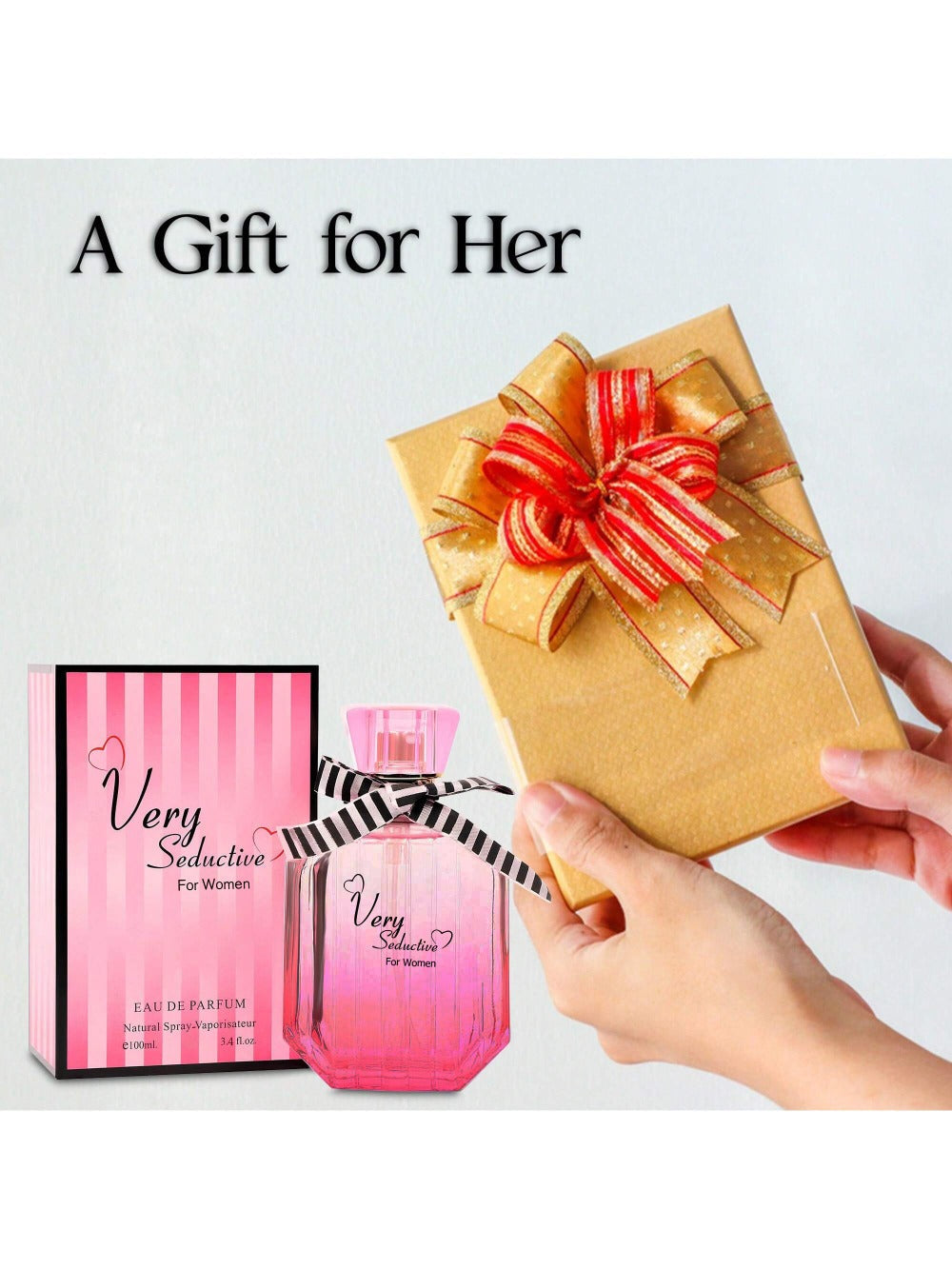Perfume for Women Very Seductive in Pink Spray with Floral-Woody Profile and 3.4 fl oz Format