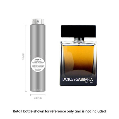 Dolce & Gabbana The One Eau de Parfum Travel Spray 5ml 0.17oz - Men's Cologne Long Lasting Oriental Spicy Fragrance Mini Atomizer
