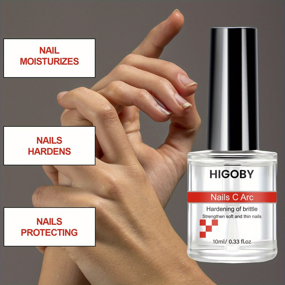 Nail Hardener Keratin 3-Day Quick-Drying Strengthening Treatment – Glossy Finish Alcohol-Free Formula Moisturizes & Fortifies Brittle Peeling Nails, Liquid Nail Strengthener for Women