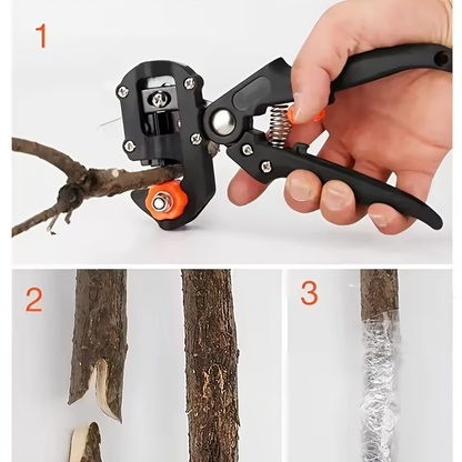 Grafting Pruning Shears Professional Garden Grafting Tool, Branch Cutter Secateur & Grafting Scissors for Fruit Tree Vaccination, Farming & Plant Propagation