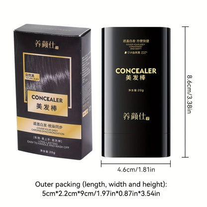 Instant Gray Root Concealer Hair Color Stick with Comb Applicator in Five Shade Options for Daily Use