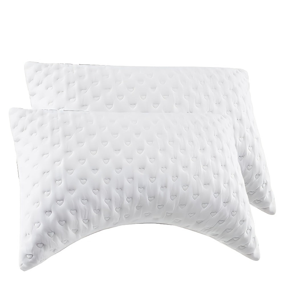 Pillow Set for Beds in Standard, Queen or King Size with Gusseted Edges and 2- or 4-Piece Options