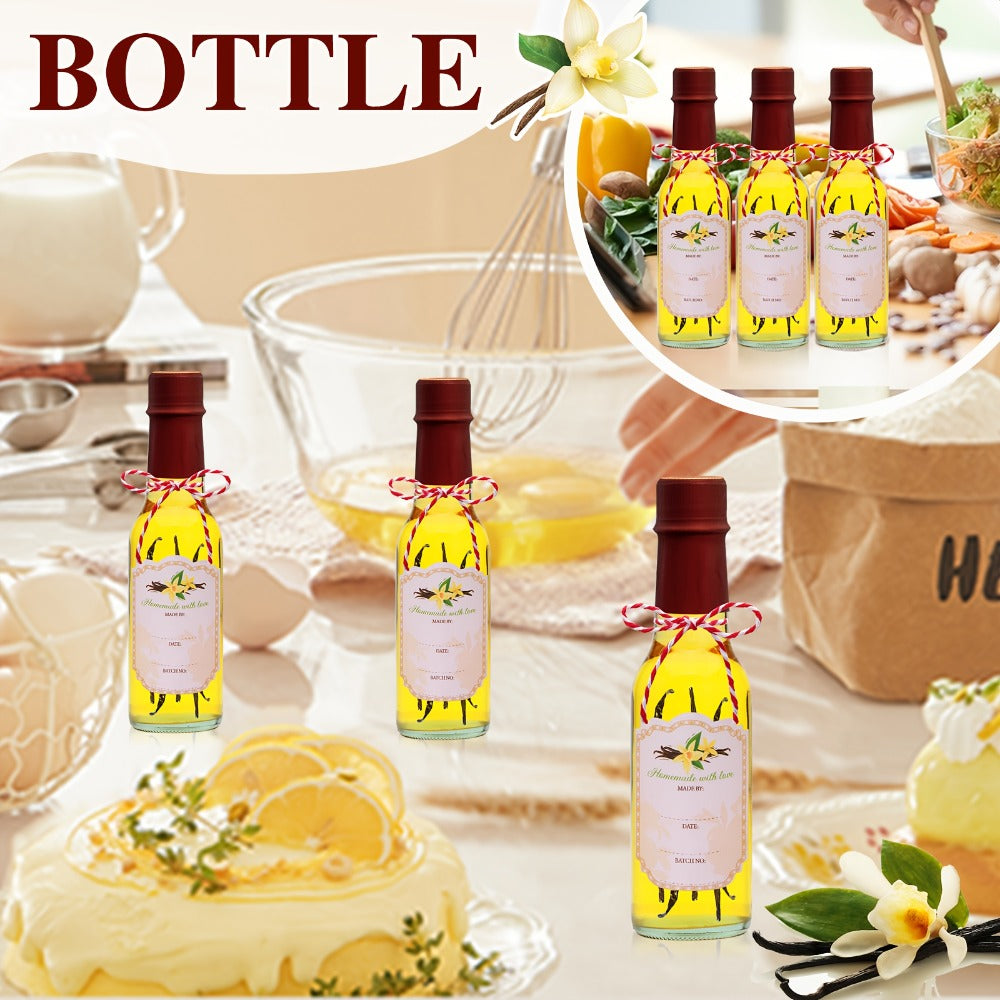Small Sauce Bottles with Lids 5oz Sealed Inner Cover Set for Hot Sauce Salad Dressing Tomato for Home Cooking, Dining and Outdoor Meals
