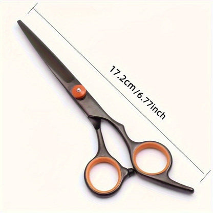 Hair Scissors Set 3 Pieces Japanese Steel - 6 Inch Thinning Shears, Razor Comb & Detangling Comb, Ambidextrous Texturizing Kit for Salon & Home Use, Gift for Hairstylists
