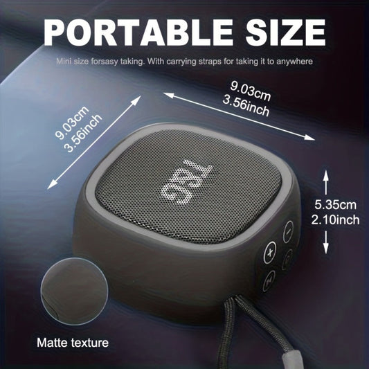 T&G TG659 Mini Bluetooth Speaker IPX4 Waterproof 3W Loud Sound Type-C Rechargeable Wireless Speaker for Pool Party Beach Camping Travel Compatible with Smartphones Tablets TV