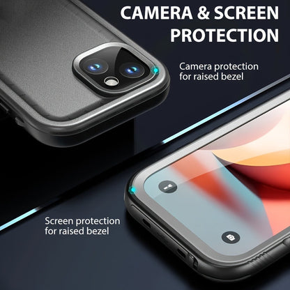 Waterproof iPhone Case Built-In 9H Tempered Glass Screen Protector 360 Full Body Shockproof Dustproof Underwater Cover for iPhone 16 15 14 13 12 11 SE 8 7 – 3M Submersible Drop Proof