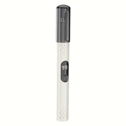Rechargeable Nose, Ear and Eyebrow Hair Trimmer in Green with Stainless Steel Cutting Head and USB Charging